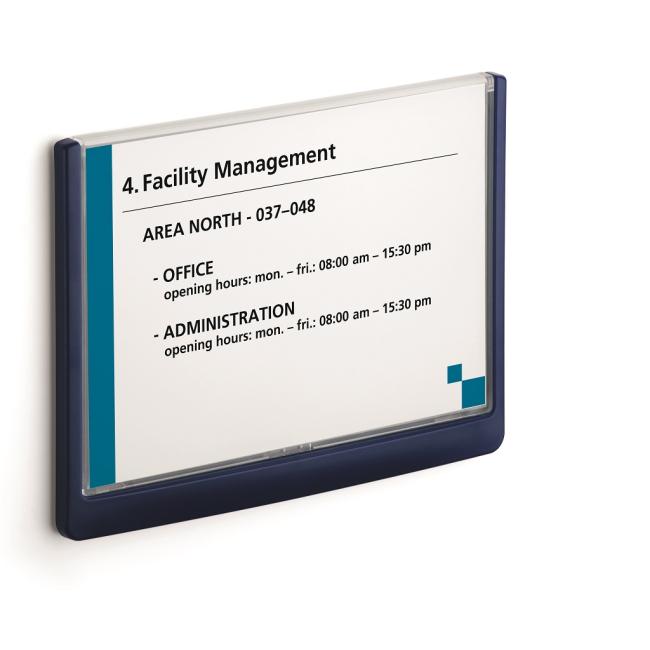Information table Click Sign 210x148.5 blue