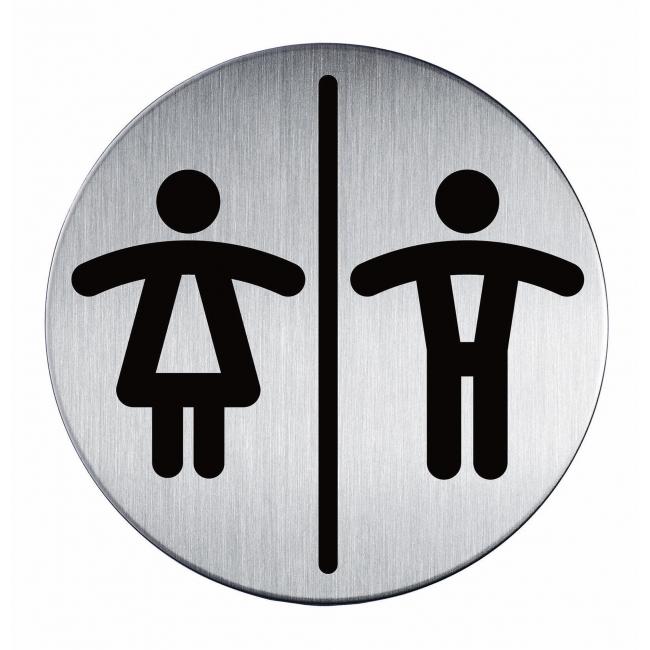 Pictogram on the toilet ladies/gents