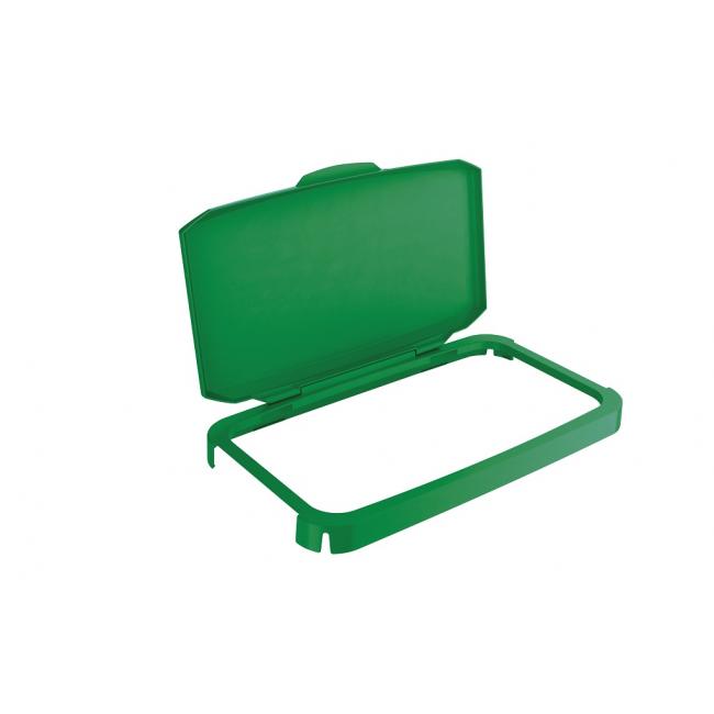 [DU500020] Hinged basket lid DURABIN 60 with green frame
