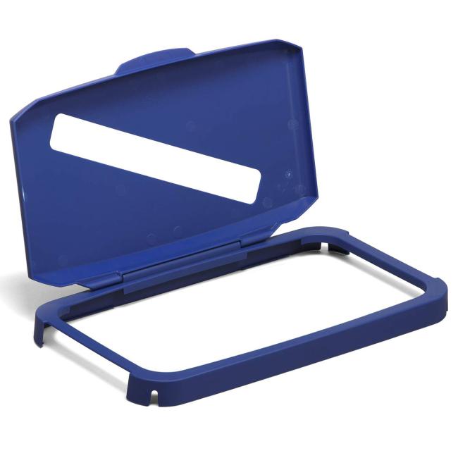 [DU502040] Hinged lid with a paper hole for the DURABIN 60 bin, blue