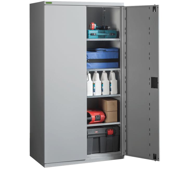 [AA000221] Deep storage cabinet, h.195 x w.105 x d.63cm, RAL7035 gray
