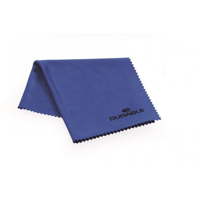 Towel with ultra microfiber for sensitive surfaces, blue