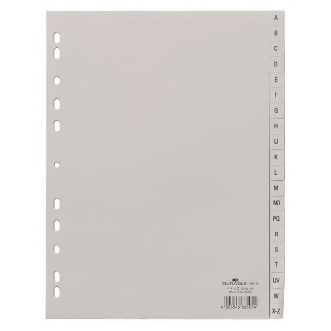 [DU651310] Plastic distributor DURABLE A-Z gray