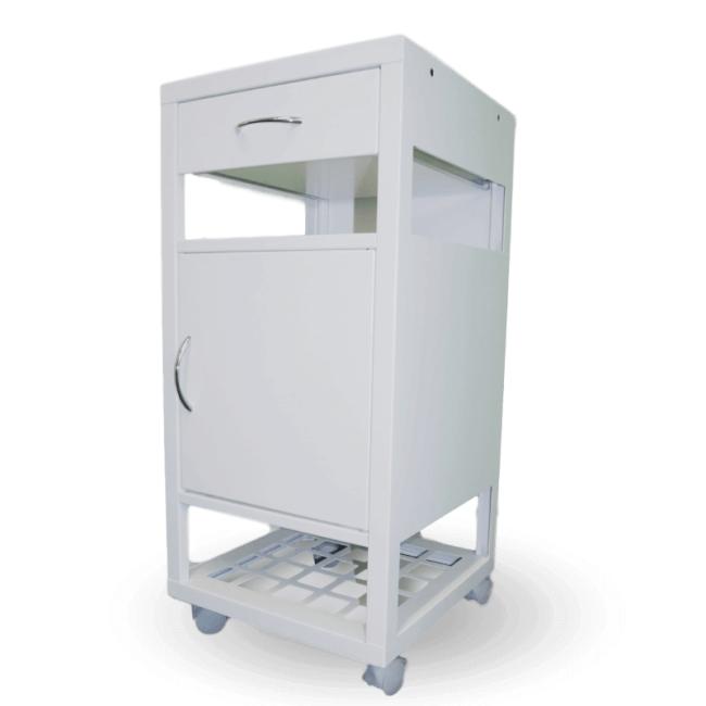 [AA000300] Nemocničný nočný stolík, v.86 x š.40 x hl.40cm, RAL9010 biela