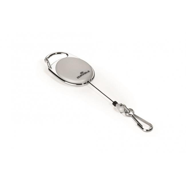 Retractable disc with clamp DURABLE JOJO STYLE gray 1pc