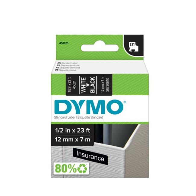 [DY720610] Self-adhesive tape Dymo D1 12 mm black/white