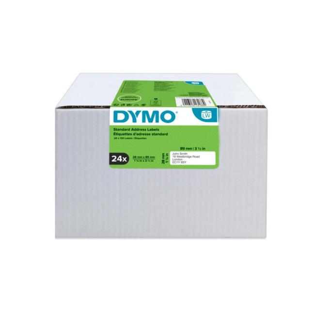 [DY722360] Samolepiace etikety Dymo LW 89x28mm adresné biele 3120ks