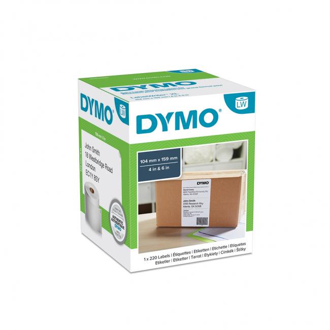 [DY904980] Samolepiace etikety Dymo LW 4XL 159x104 mm extra veľké biele