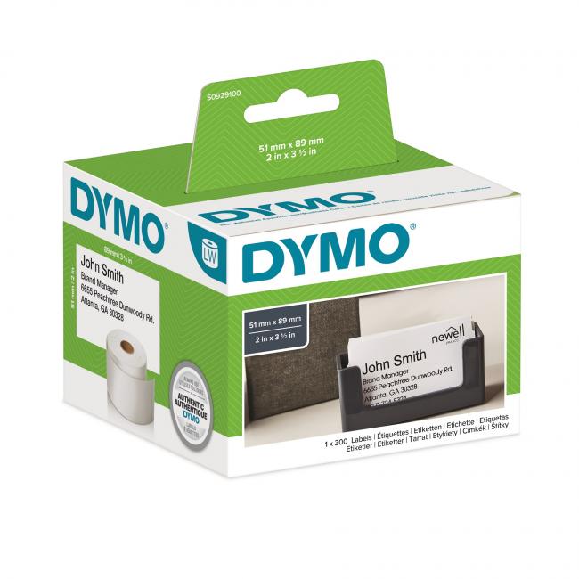 [DY929100] Self-adhesive labels Dymo LW 89x51 mm name tags without glue white