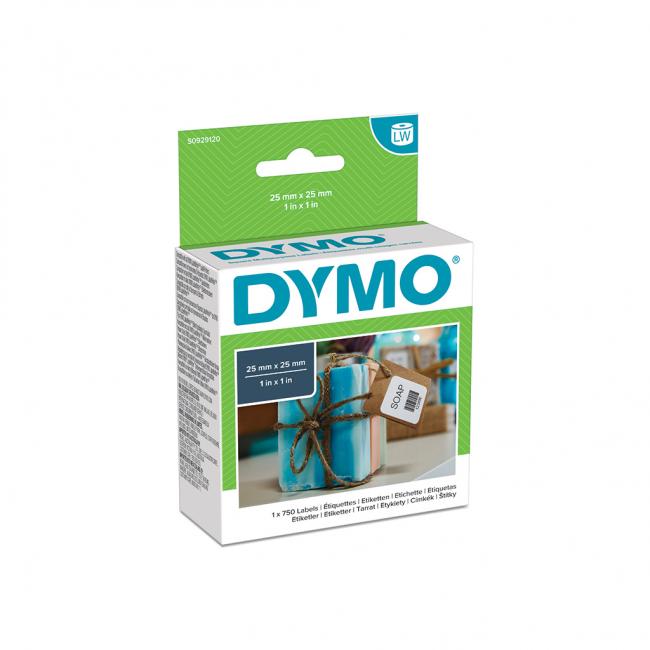 [DY929120] Samolepiace etikety Dymo LW 25x25mm viacúčelové biele