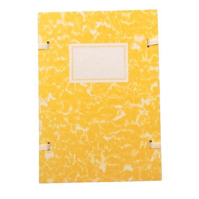 File boards A4 marble yellow