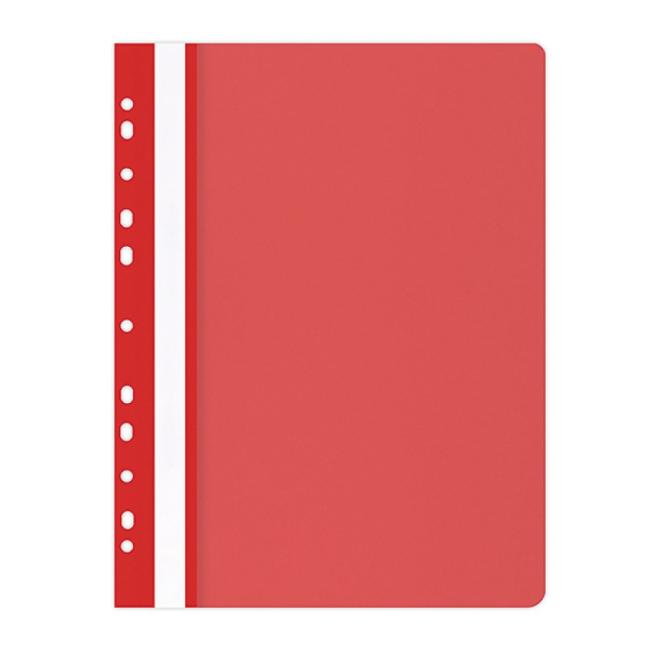 Quick binder PP with euro punching matt red