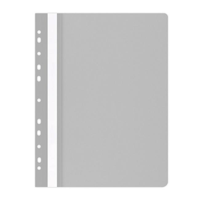 Quick binder PP with euro punching matt gray