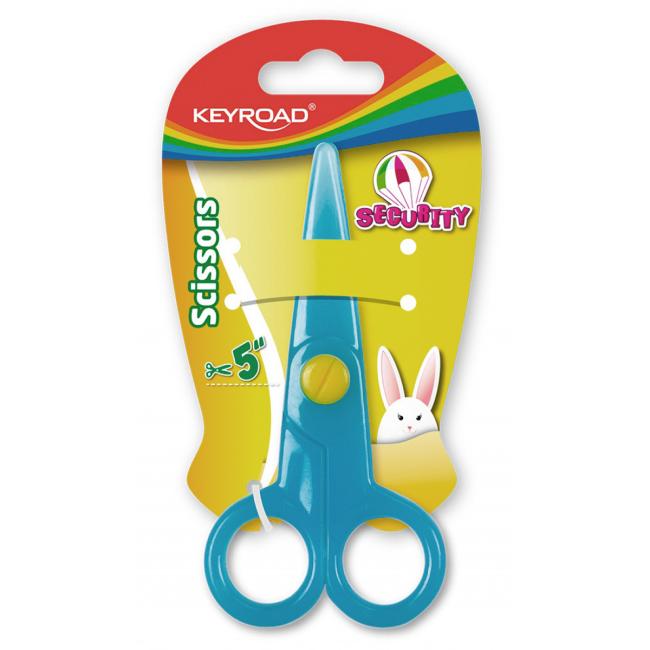 [EC970962] School scissors KEYROAD Security, blister, mix of colors