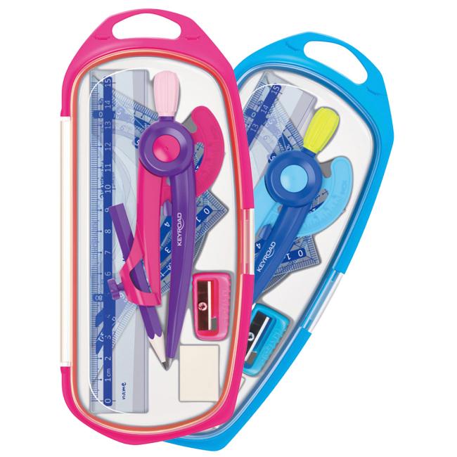 KEYROAD veľká sada školských potrieb, mix farieb