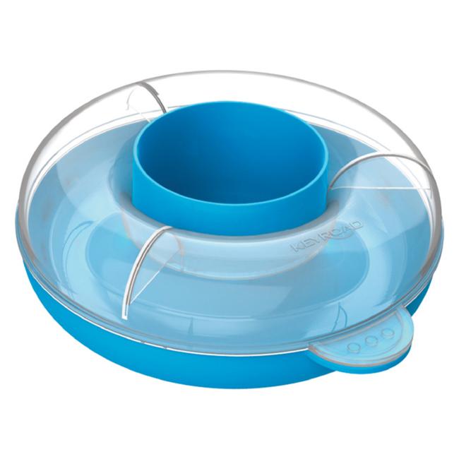 Water cup with lid KEYROAD, blue