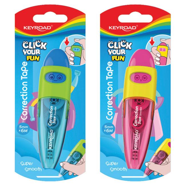 [EC972101] Correction tape - KEYROAD pen, blister, 5 mm x 6 m