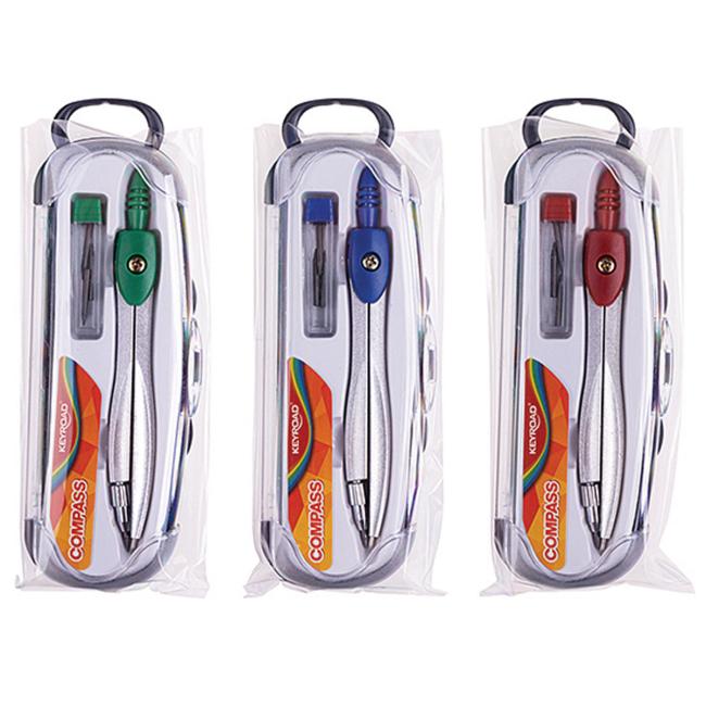 [EC972794] Kružidlo kovové s tuhami KEYROAD, mix farieb