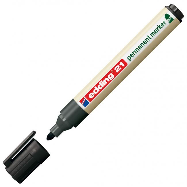 Permanent marker edding 21 black