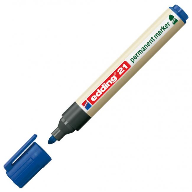 Permanent marker edding 21 blue