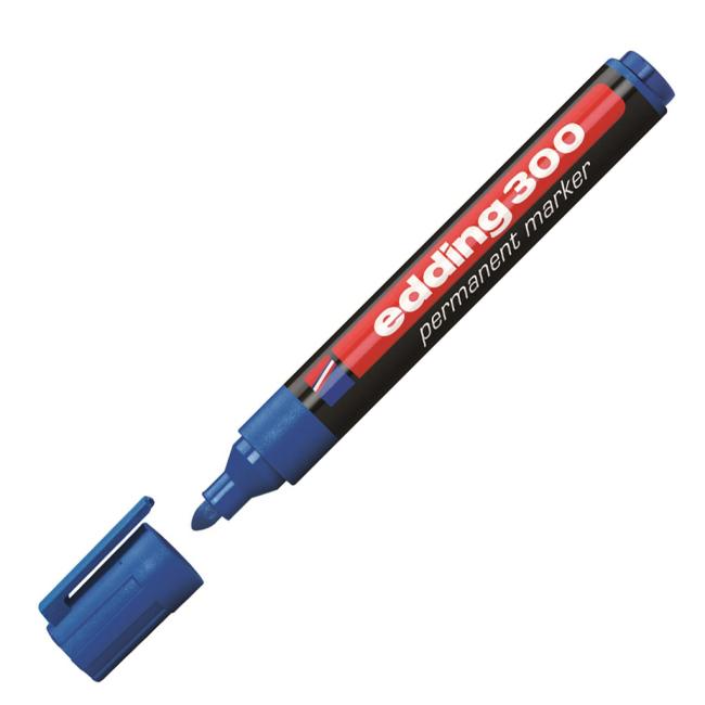 Permanent marker edding 300 blue