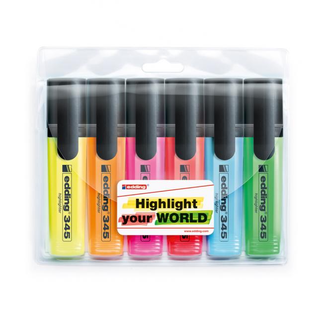 [ED034596] Set of highlighters edding 345/6S