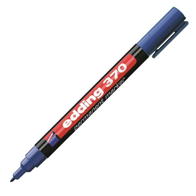 Permanent marker edding 370 blue