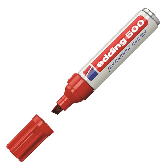 Permanent marker edding 500 red