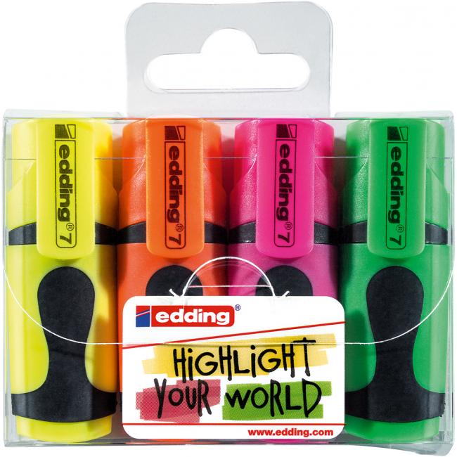 [ED070004] Set of mini highlighters edding 7/4S
