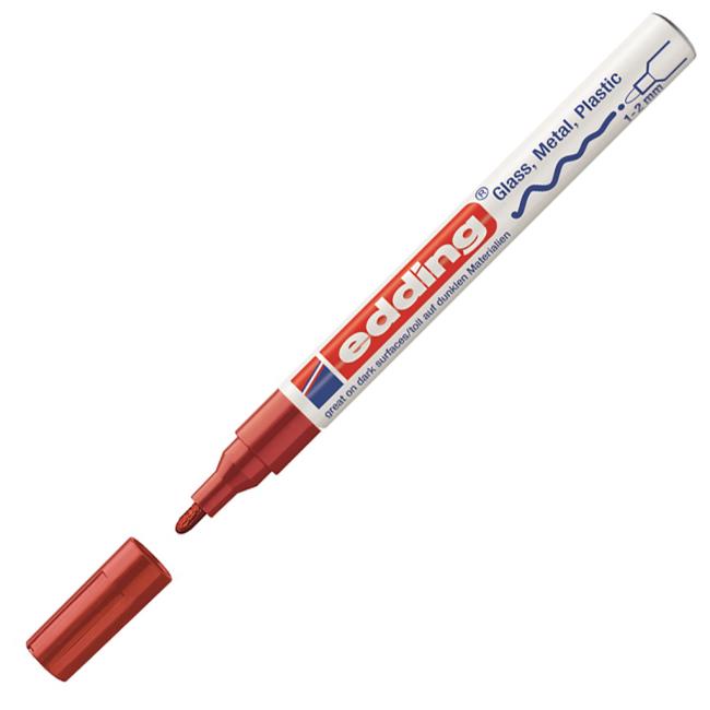 Lacquer marker edding 751 red