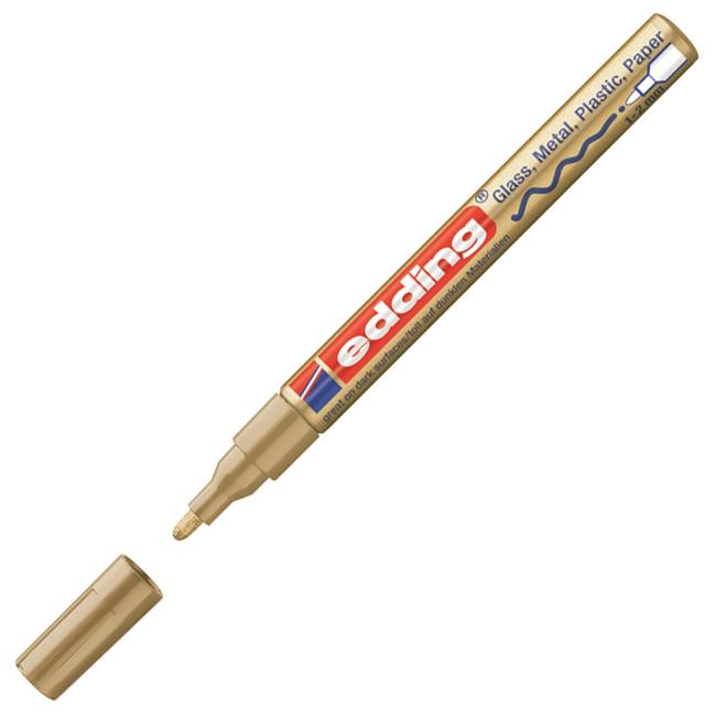 [ED075153] Lacquer marker edding 751 gold