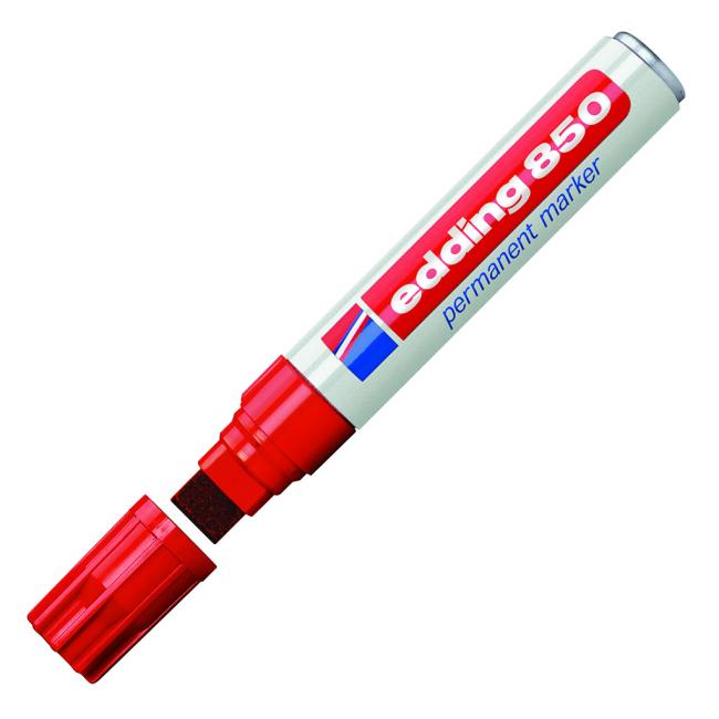 Permanent marker edding 850 red