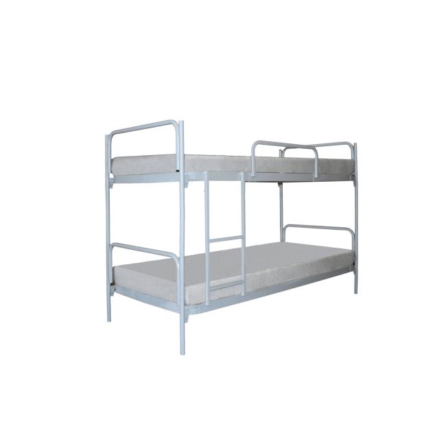 [AA000308] Folding metal bed, bunk, h.150 x d.216 x h.95 cm, gray RAL 7035