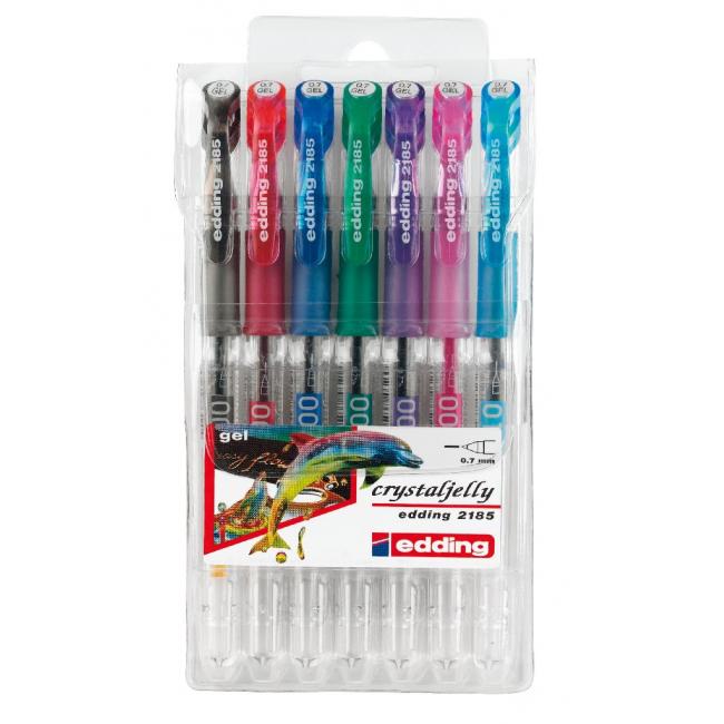 Sada gélových valčekov edding 2185/7S štandardné farby