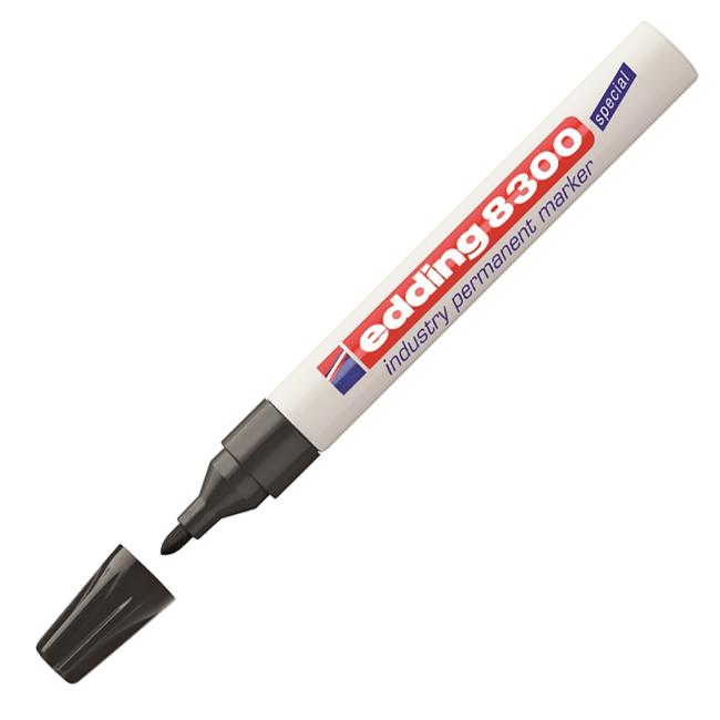Industrial permanent marker edding 8300 black