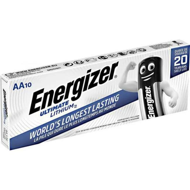 Energizer Ultimate Lithium L91/AA DP10 lítiová tužková batéria 10 ks