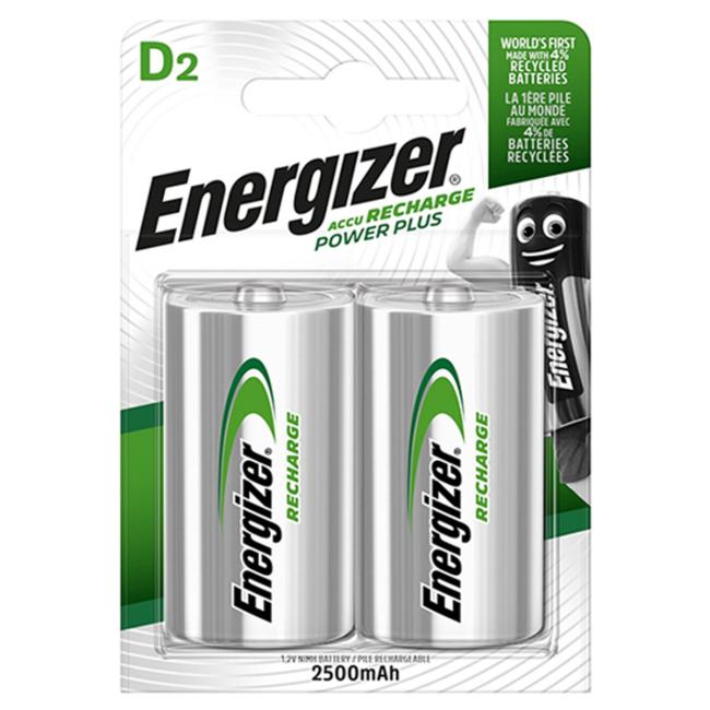 Battery Energizer large monocell rechargeable 2500mAh HR20 / 2 pcs