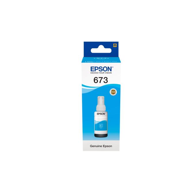 Atramentová kazeta Epson C13T67324A azúrová pre L800/L805/L850/L1800 (70 ml)