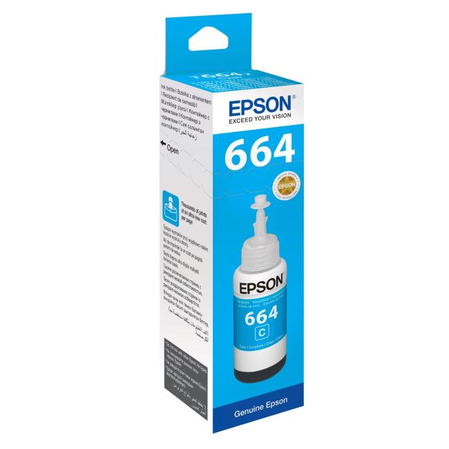 Ink cartridge Epson C13T66424A cyan for L100/L200/L300/L1300/L355/L365/L386 (4,000 pages)