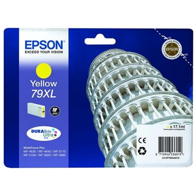 Atramentová kazeta Epson C13T790440 žltá XL 79XL pre WF-5620/5690/5190/5000 (2 000 strán)