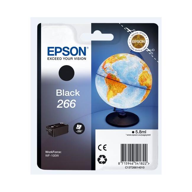 Ink cartridge Epson C13T266140 266b black for WF-100 (5.8 ml)