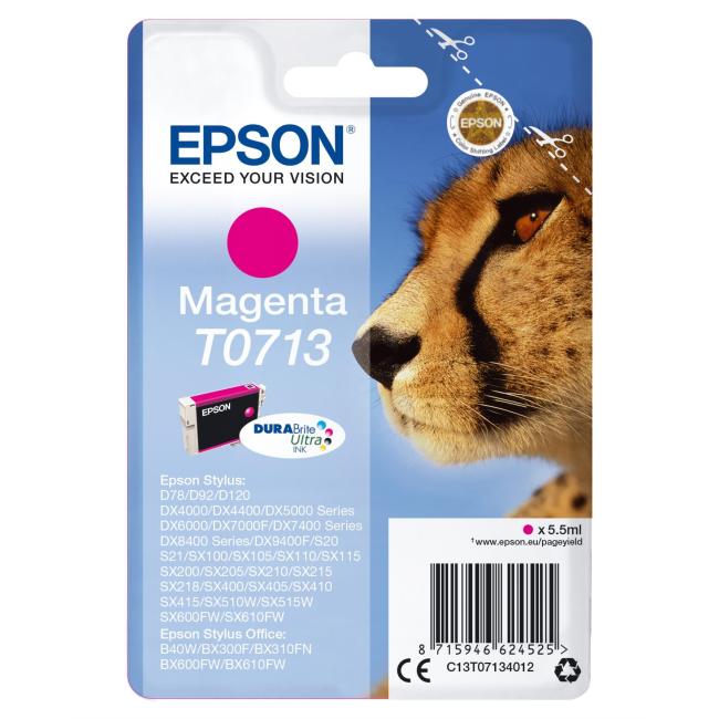 Ink cartridge Epson T07134011 magenta for D78/DX4000/4050/5000/5050/6000 (5.5 ml)