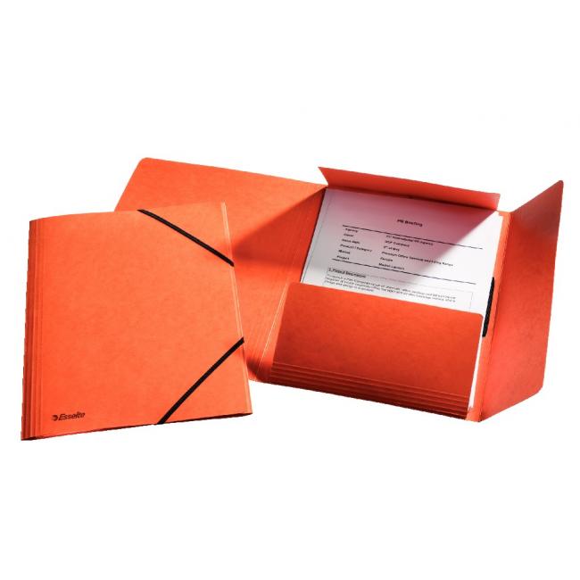 [ES026594] Esselte orange foam cover with rubber band