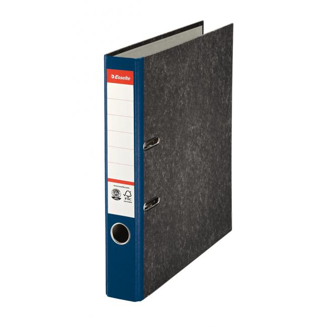 Lever filer Esselte Marble 5cm blue