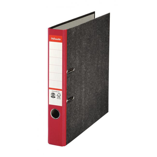 Lever filer Esselte Marble 5cm red
