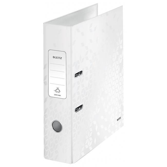 [ES050001] Pákový pilník Leitz 180° WOW 8cm perleťová biela