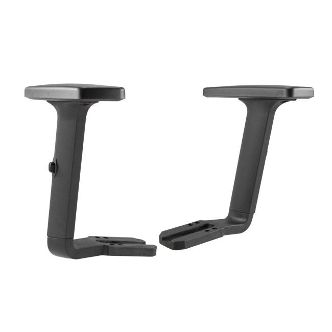 Height-adjustable plastic armrests 2D, AR 11 black 2 pcs