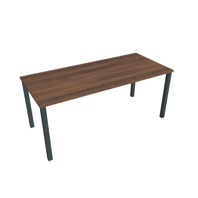 Conference table Uni, 180x75.5x80 cm, walnut/black