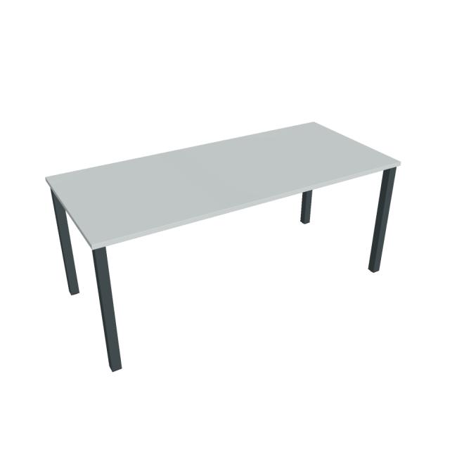 Conference table Uni, 180x75.5x80 cm, grey/black
