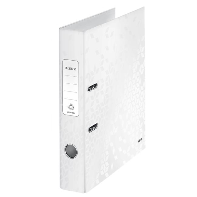 Pákový pilník Leitz 180° WOW 5cm perleťovo biely